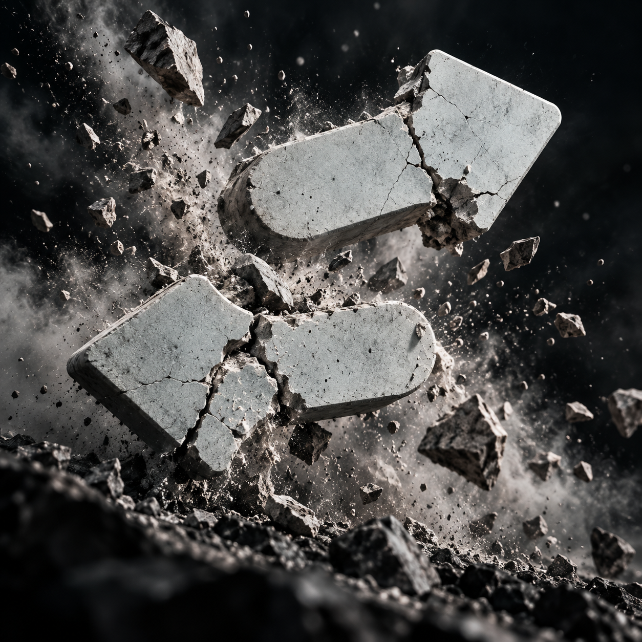 Shattering stone arrows